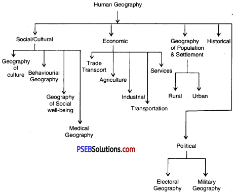 PSEB 12th Class Geography Solutions Chapter 1 मानव भूगोल और इसकी शाखाएं 2