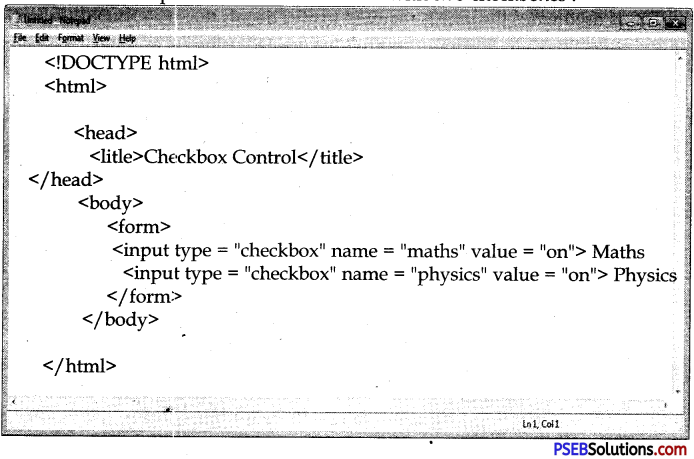 PSEB 10th Class Computer Notes Chapter 3 HTML II Notes 3