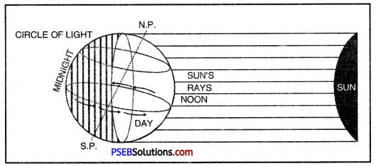 PSEB 6th Class Social Science Solutions Chapter 3 Motions of the Earth 2