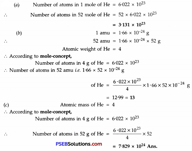 PSEB 9th Class Science Important Questions Chapter 3 Atoms and Molecules 11
