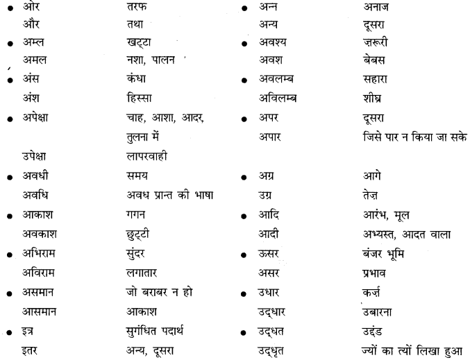 PSEB 10th Class Hindi Vyakaran समरूपी भिन्नार्थक शब्द 4