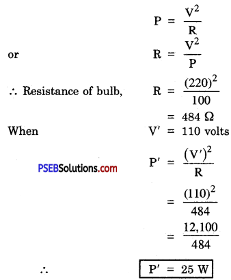 PSEB 10th Class Science Solutions Chapter 12 Electricity 2