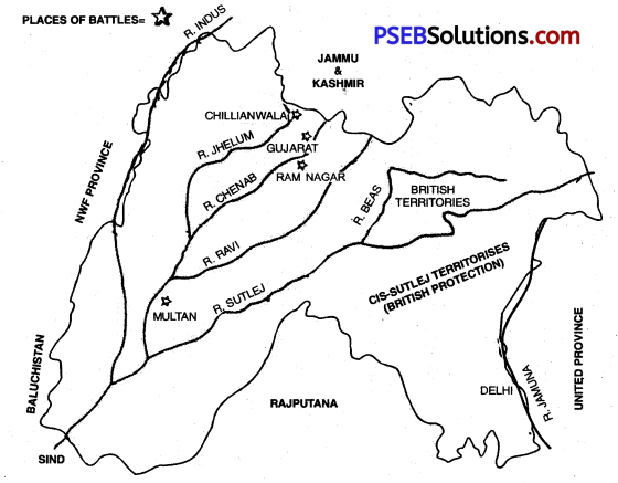 PSEB 12th Class History Solutions Map Questions Img 5