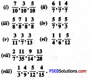 PSEB 6th Class Maths Solutions Chapter 5 Fractions Ex 5.4 11