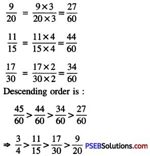 PSEB 6th Class Maths Solutions Chapter 5 Fractions Ex 5.4 18