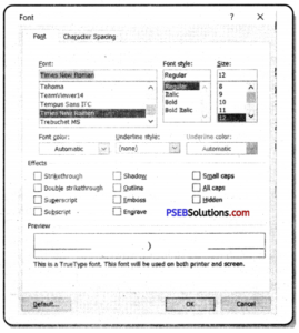 PSEB 7th Class Computer Notes Chapter 4 Microsoft Word Part-II – PSEB ...