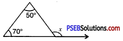 PSEB 7th Class Maths MCQ Chapter 6 Triangles Integers 1