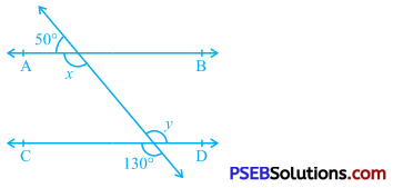 PSEB 9th Class Maths Solutions Chapter 6 Lines and Angles Ex 6.2 1