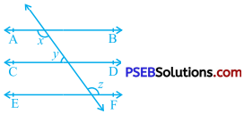 PSEB 9th Class Maths Solutions Chapter 6 Lines and Angles Ex 6.2 3