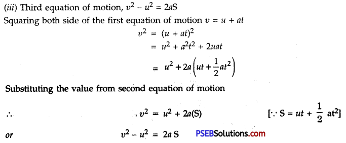 PSEB 9th Class Science Important Questions Chapter 8 Motion 2