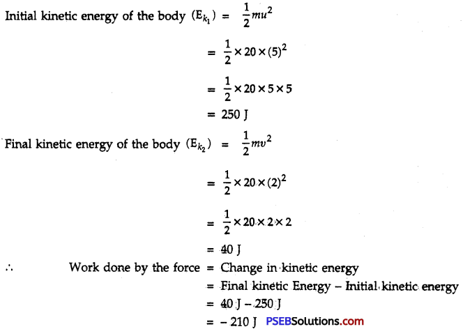 PSEB 9th Class Science Solutions Chapter 11 Work and Energy 2