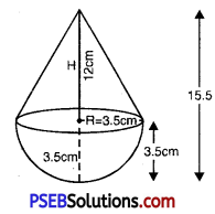 PSEB 10th Class Maths Solutions Chapter 13 Surface Areas and Volumes Ex 13.1 4