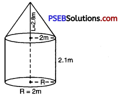 PSEB 10th Class Maths Solutions Chapter 13 Surface Areas and Volumes Ex 13.1 9