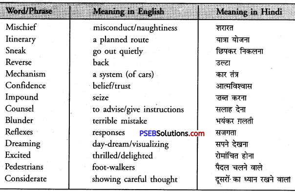 PSEB 8th Class English Solutions Safety Chapter 7 Safety While Driving 4