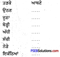 PSEB 4th Class Punjabi Solutions Chapter 18 ਬਾਲ-ਬੋਲੀਆਂ – PSEB Solutions