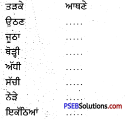 PSEB 4th Class Punjabi Solutions Chapter 18 ਬਾਲ-ਬੋਲੀਆਂ 1