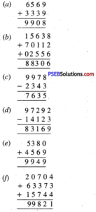 PSEB 5th Class Maths Solutions Chapter 2 Fundamental Operations On ...