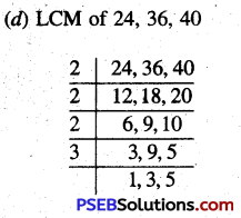 PSEB 5th Class Maths Solutions Chapter 3 HCF and LCM Ex 3.3 2