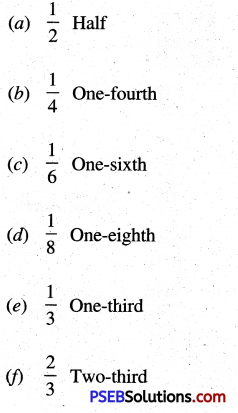 PSEB 5th Class Maths Solutions Chapter 4 Fractions Ex 4.2 4