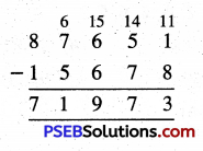 PSEB 5th Class Maths Solutions MCQ Chapter 2 Fundamental Operations on Numbers 1