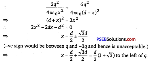 PSEB 12th Class Physics Important Questions Chapter 1 Electric Charges and Fields 9