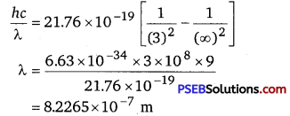 PSEB 12th Class Physics Solutions Chapter 12 Atoms 1