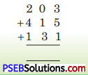 PSEB 4th Class Maths Solutions Chapter 2 ਸੰਖਿਆਵਾਂ ਉੱਪਰ ਮੁੱਢਲੀਆਂ ਕਿਰਿਆਵਾਂ Revision Exercise 1