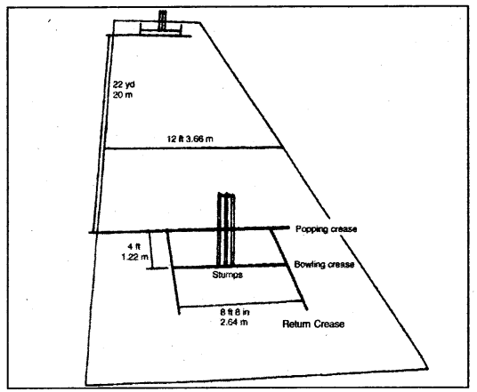 क्रिकेट (Cricket) Game Rules - PSEB 10th Class Physical Education 3