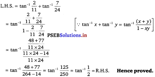 PSEB 12th Class Maths Solutions Chapter 2 Inverse Trigonometric Functions Ex 2.2 1