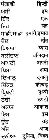 PSEB 5th Class Hindi Grammar Vyakaran 35