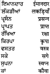 PSEB 5th Class Hindi Grammar Vyakaran 40