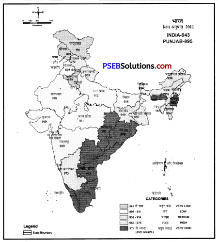 PSEB 9th Class SST Solutions Geography Chapter 6 जनसंख्या (7)