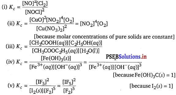 PSEB 11th Class Chemistry Solutions Chapter 7 Equilibrium 2