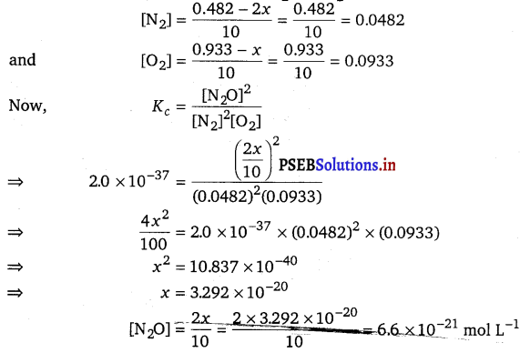 PSEB 11th Class Chemistry Solutions Chapter 7 Equilibrium 5