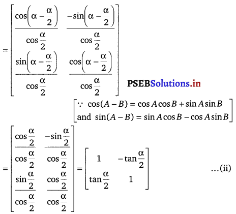 PSEB 12th Class Maths Solutions Chapter 3 Matrices Ex 3.2 20