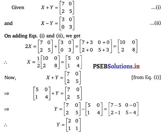 PSEB 12th Class Maths Solutions Chapter 3 Matrices Ex 3.2 7