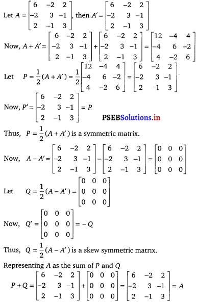 PSEB 12th Class Maths Solutions Chapter 3 Matrices Ex 3.3 12