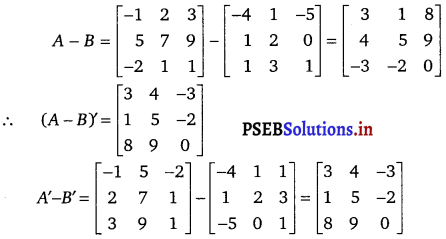PSEB 12th Class Maths Solutions Chapter 3 Matrices Ex 3.3 2