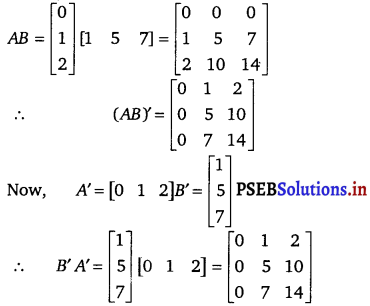 PSEB 12th Class Maths Solutions Chapter 3 Matrices Ex 3.3 7