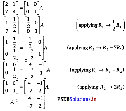 PSEB 12th Class Maths Solutions Chapter 3 Matrices Ex 3.4 6