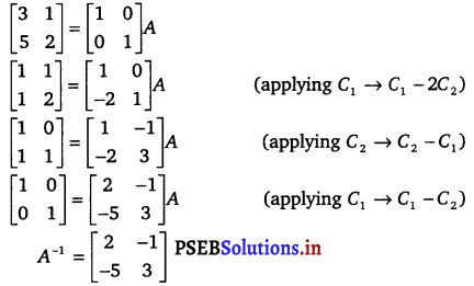 PSEB 12th Class Maths Solutions Chapter 3 Matrices Ex 3.4 9