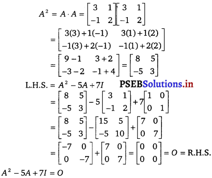 PSEB 12th Class Maths Solutions Chapter 3 Matrices Miscellaneous Exercise 3