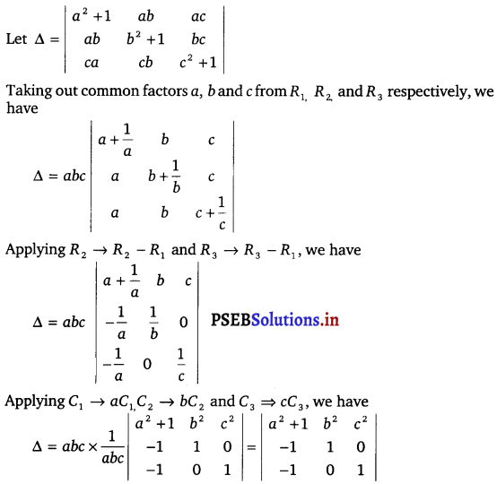 PSEB 12th Class Maths Solutions Chapter 4 Determinants Ex 4.2 11