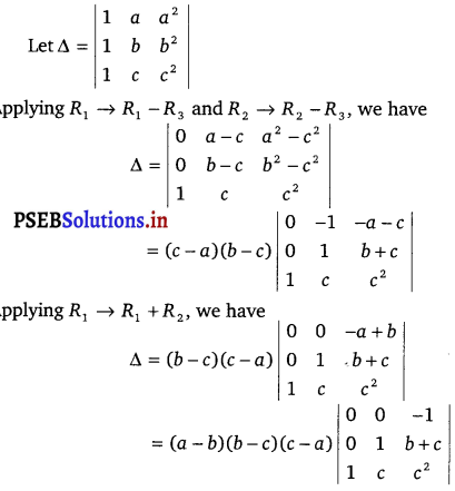 PSEB 12th Class Maths Solutions Chapter 4 Determinants Ex 4.2 4