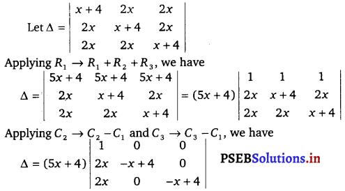 PSEB 12th Class Maths Solutions Chapter 4 Determinants Ex 4.2 7