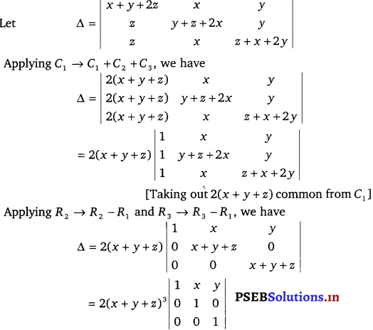 PSEB 12th Class Maths Solutions Chapter 4 Determinants Ex 4.2 9