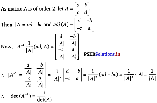 PSEB 12th Class Maths Solutions Chapter 4 Determinants Ex 4.5 10