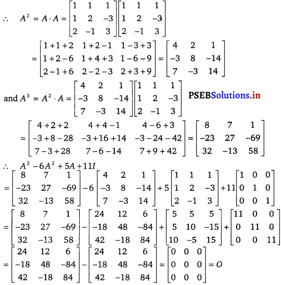 PSEB 12th Class Maths Solutions Chapter 4 Determinants Ex 4.5 6