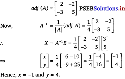 PSEB 12th Class Maths Solutions Chapter 4 Determinants Ex 4.6 4