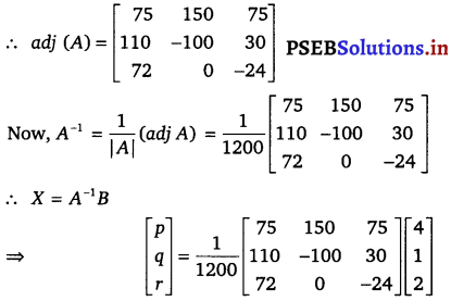 PSEB 12th Class Maths Solutions Chapter 4 Determinants Miscellaneous Exercise 11